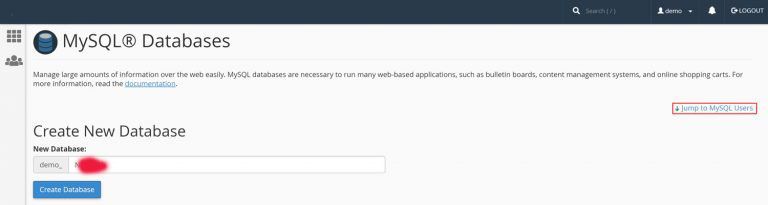 آموزش ساخت دیتابیس در cpanel 