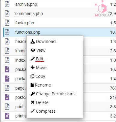 فایل functions.php