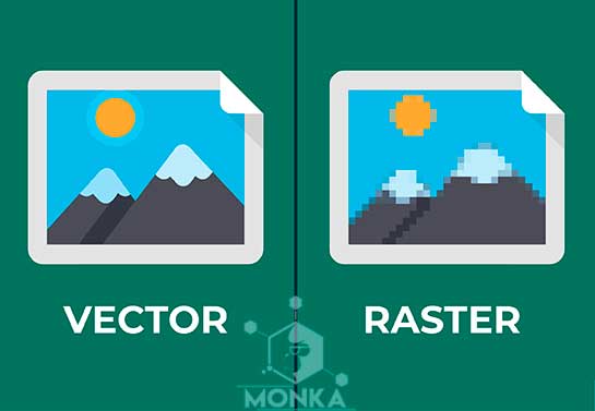 تفاوت تصویر Raster و وکتور Vector چیست؟