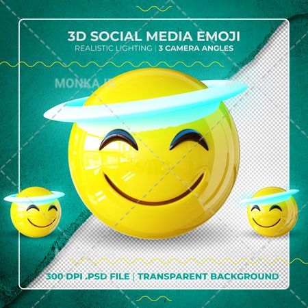 Angel 3D emoji