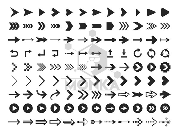 arrow icon infographic arrows