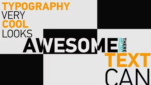 دانلود پروژه افترافکت مجموعه تایپوگرافی Mini Typography Pack