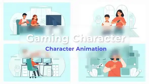 دانلود پروژه افترافکت کاراکترهای انیمیشنی بازی رایانه ای