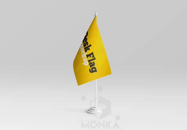 موکاپ پرچم رومیزی Desk flag