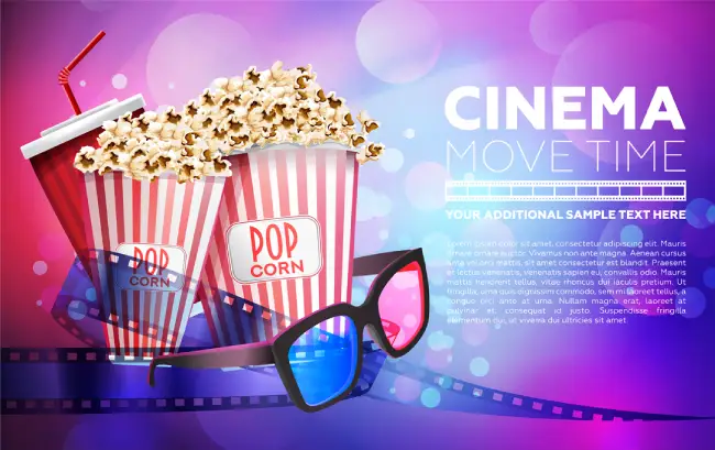 وکتور تبلیغ سینما