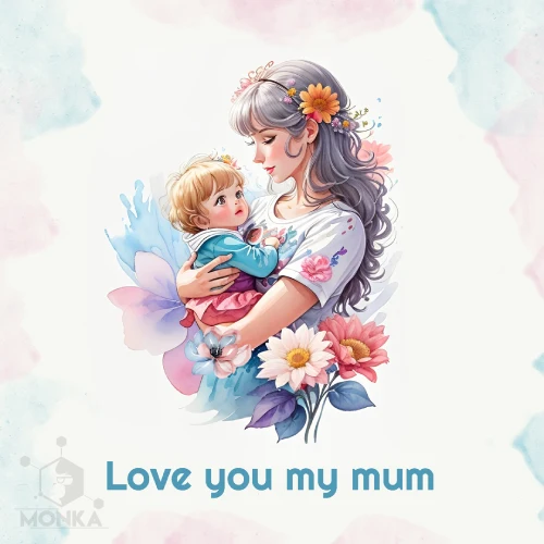 موکاپ کارت پستال تبریک روز مادر