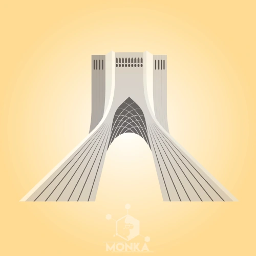 دانلود وکتور برج آزادی تهران