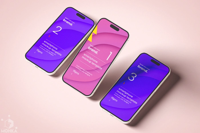 ست موکاپ گوشی هوشمند JQCG2T9