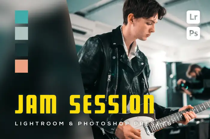 مجموعه 12عددی پریست لایت روم و فتوشاپ Jam Session