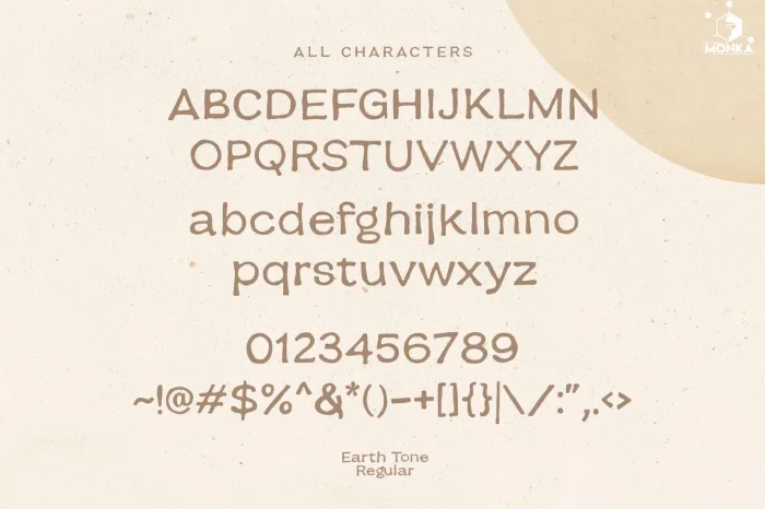 دانلود فونت انگلیسی Earth Tone