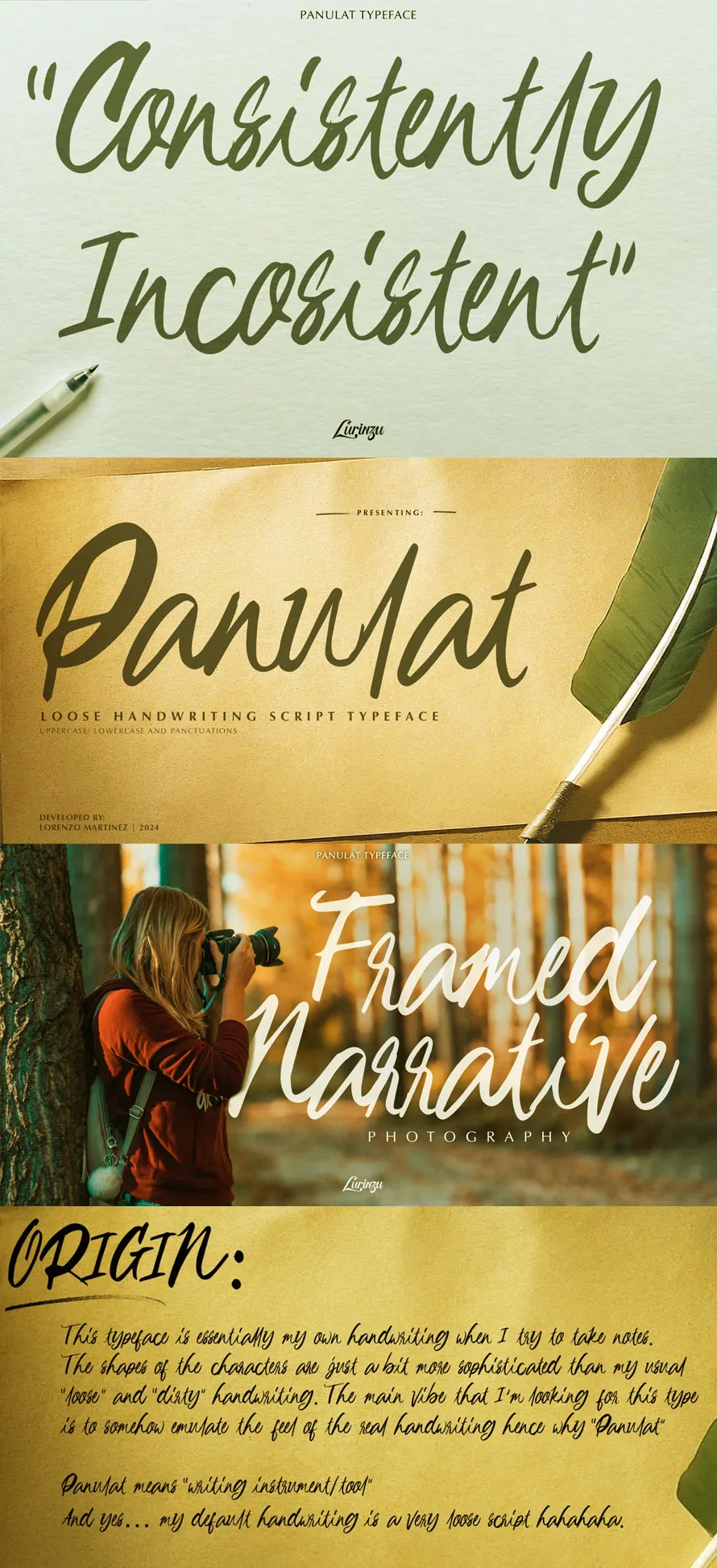 Panulat – Loose Handwriting Font