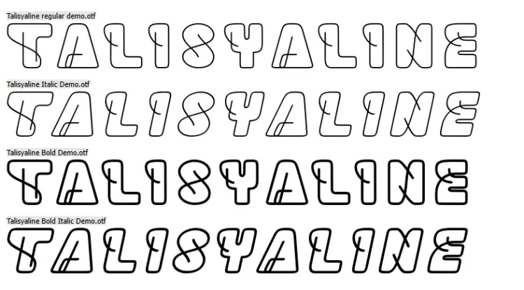 دانلود فونت انگلیسی Talisyaline